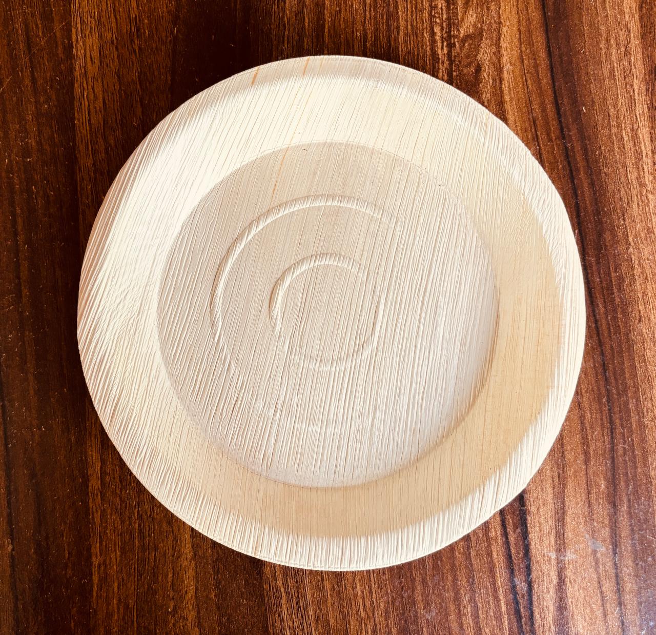 Large Round Areca Palm Leaf Plate