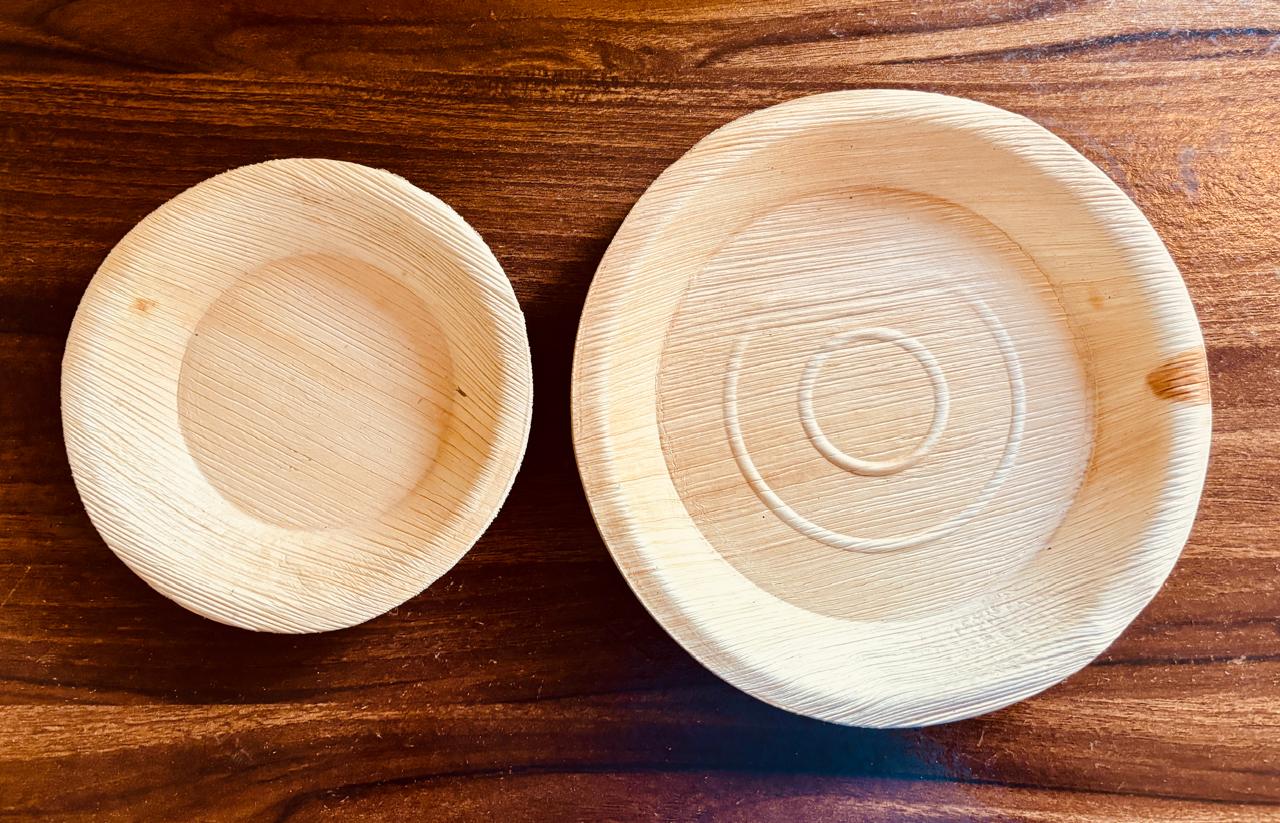 Areca Palm Leaf Plate Size Comparison